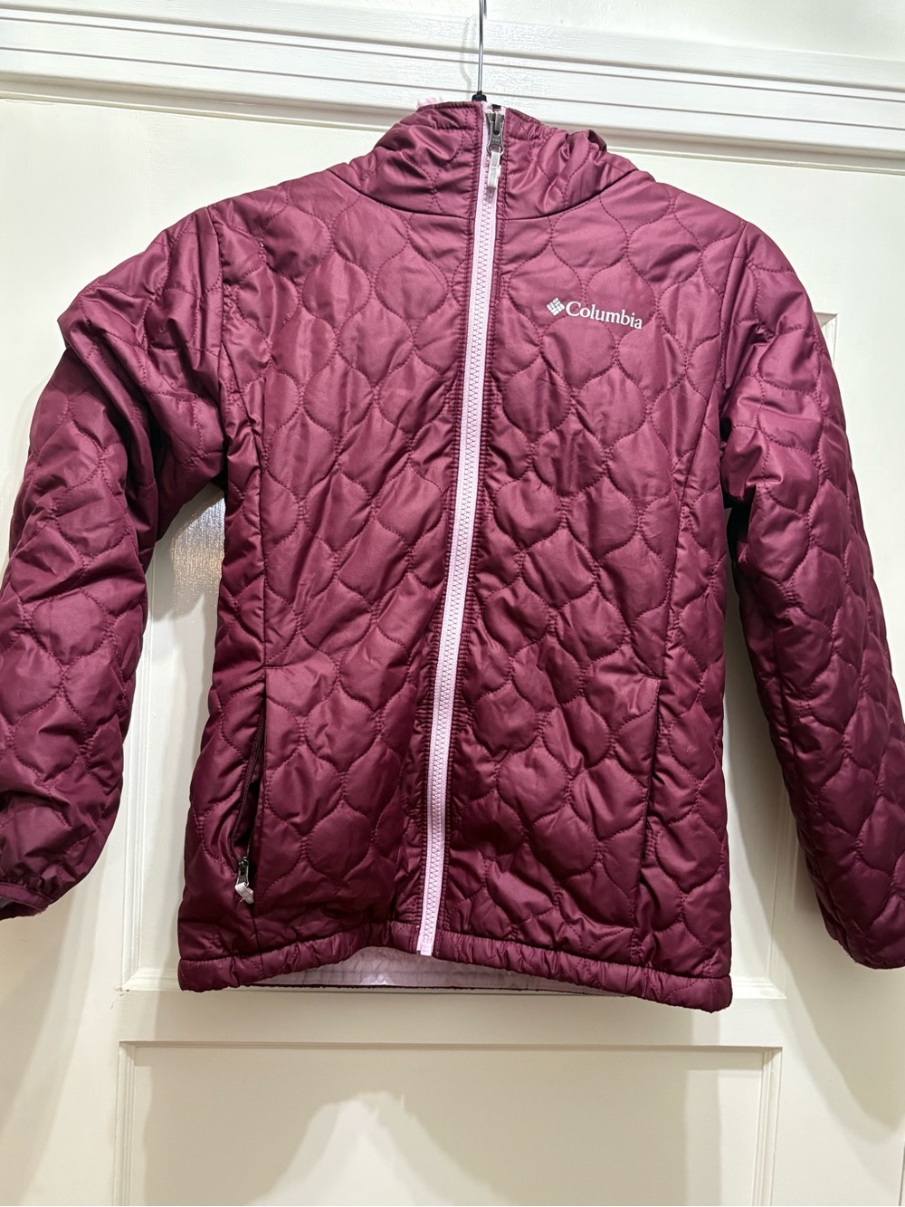 Columbia Plush Fleece Jacket in Light Pink